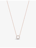 Tiffany & Co open circle diamond pendant 18ct rose gold, UK version