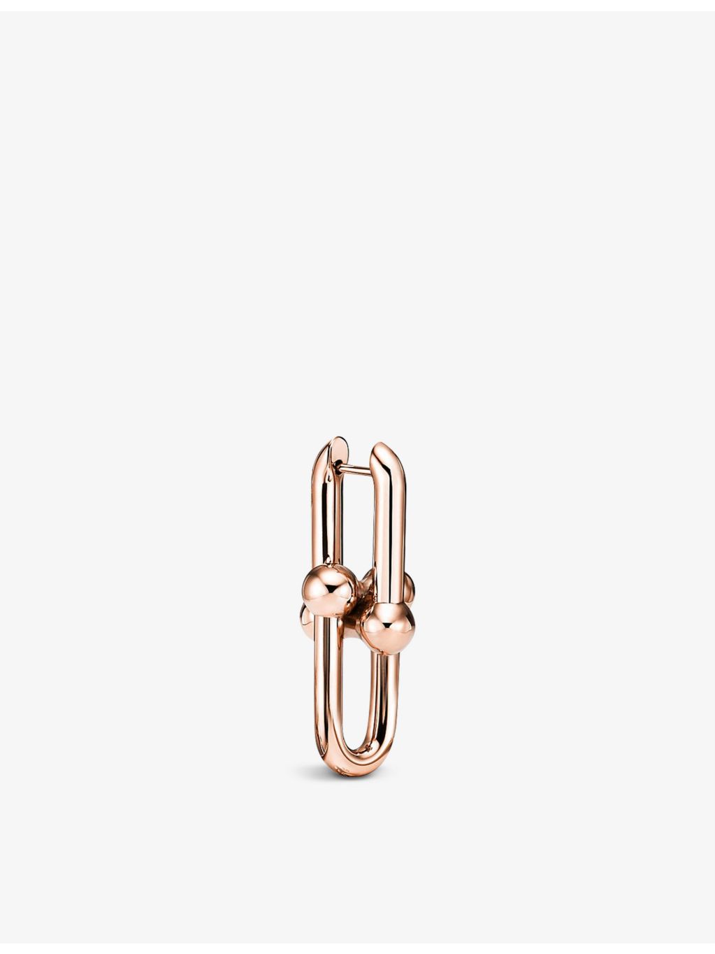 Tiffany HardWear small 18ct rose-gold earrings (British brand)