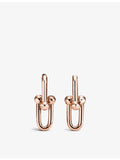 Tiffany HardWear small 18ct rose-gold earrings (British brand)