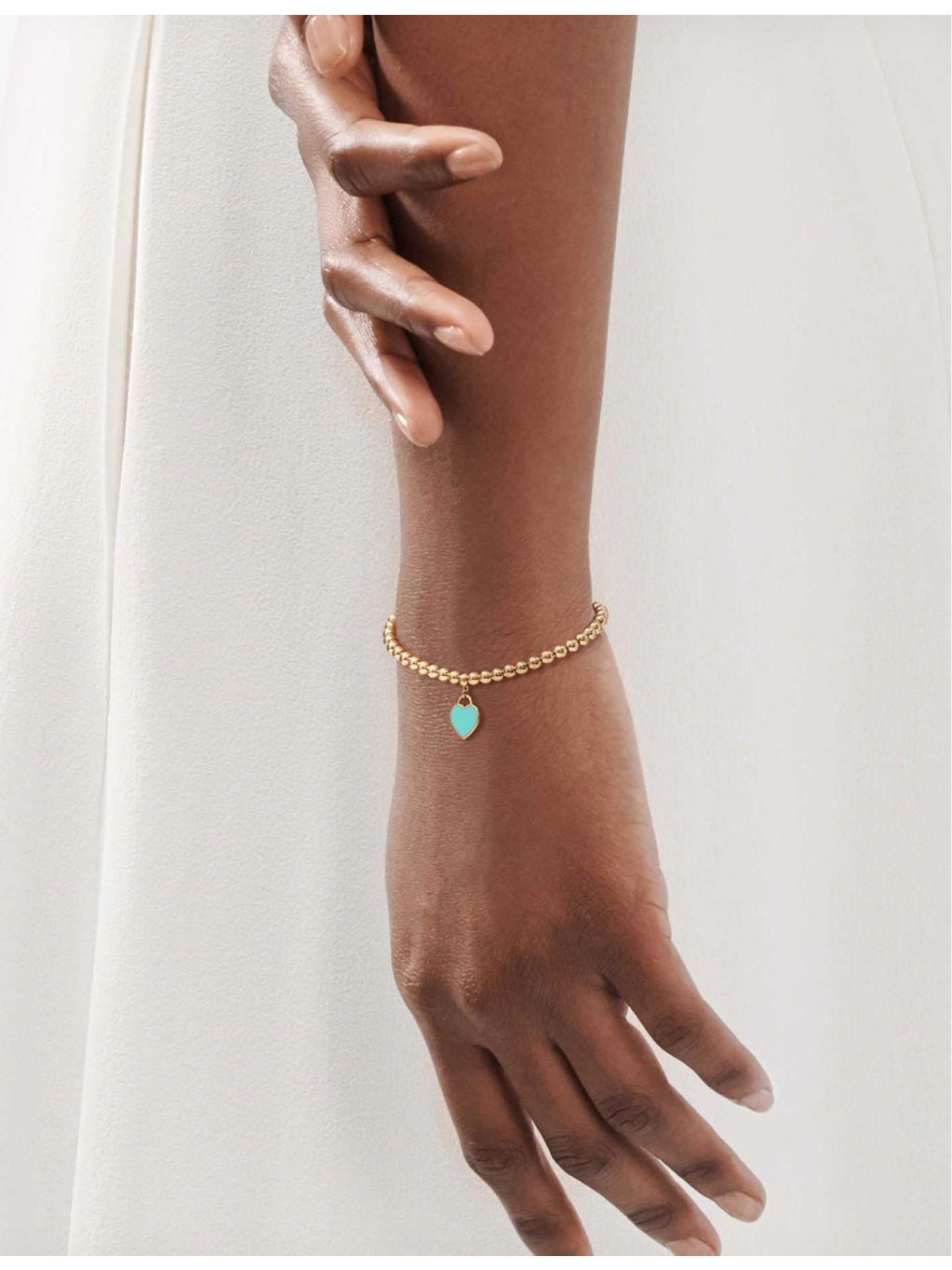 Tiffany & Co. extra small yellow gold beaded bracelet - British product