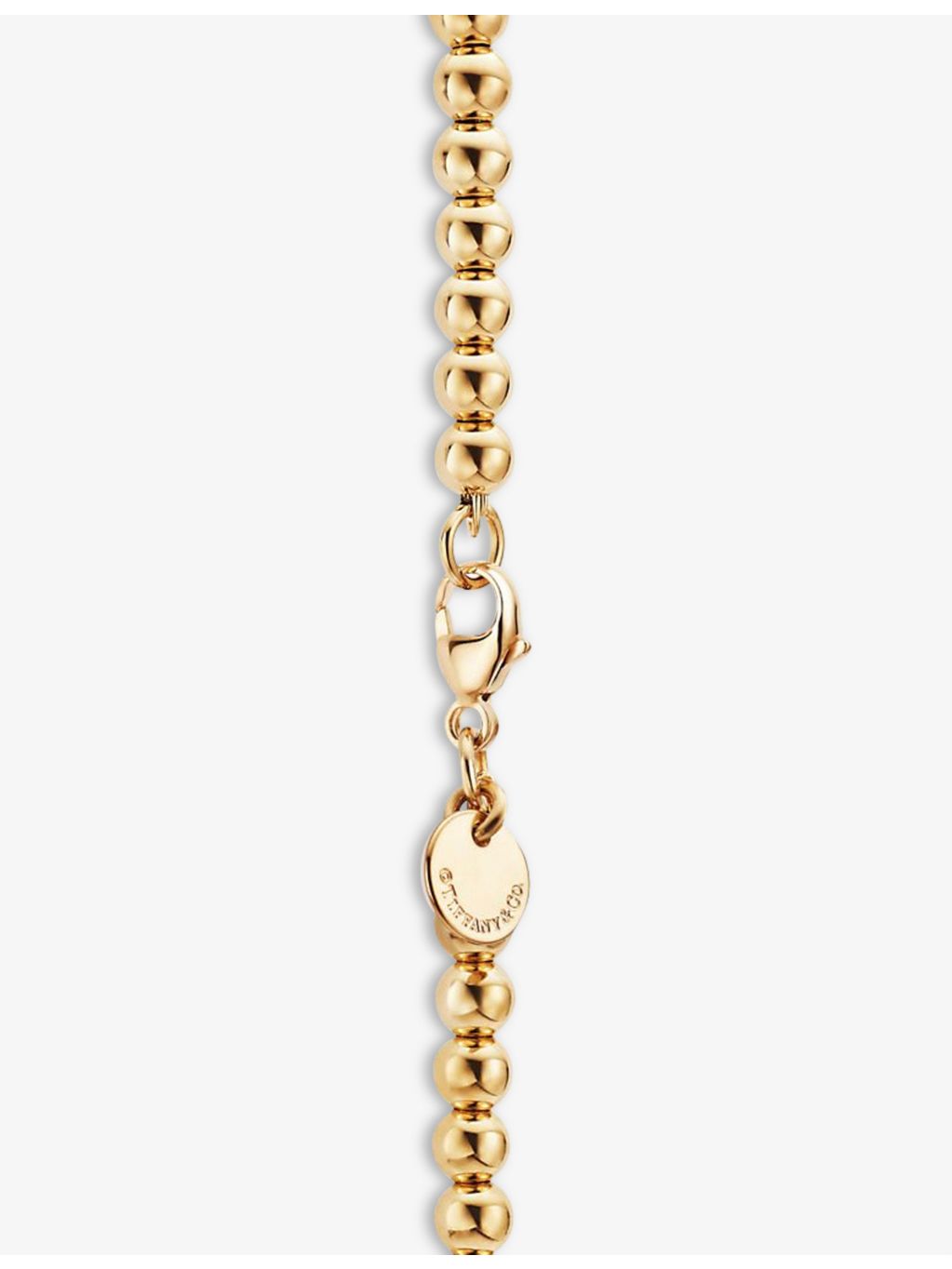 Tiffany & Co. extra small yellow gold beaded bracelet - British product