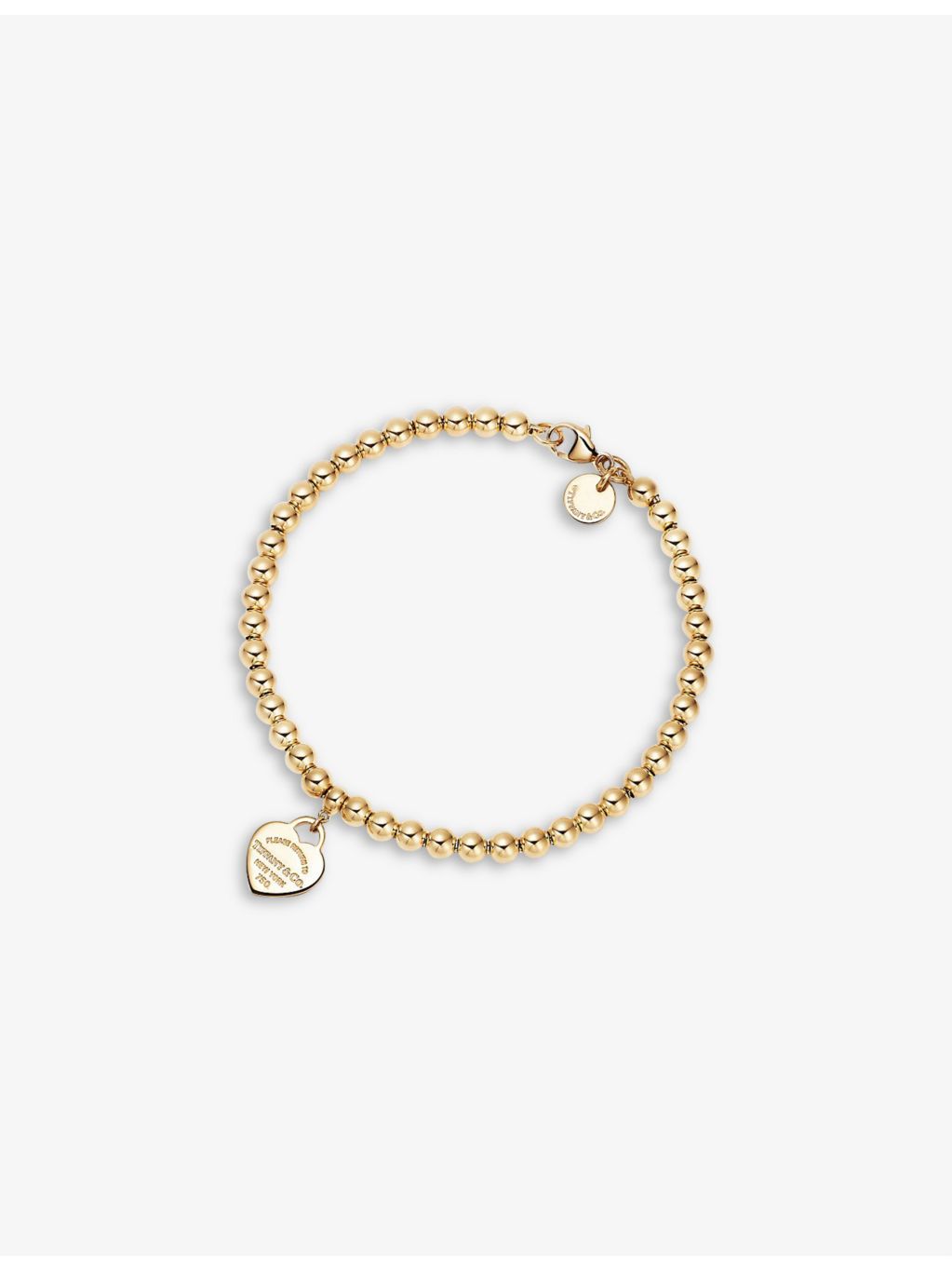 Tiffany & Co. extra small yellow gold beaded bracelet - British product