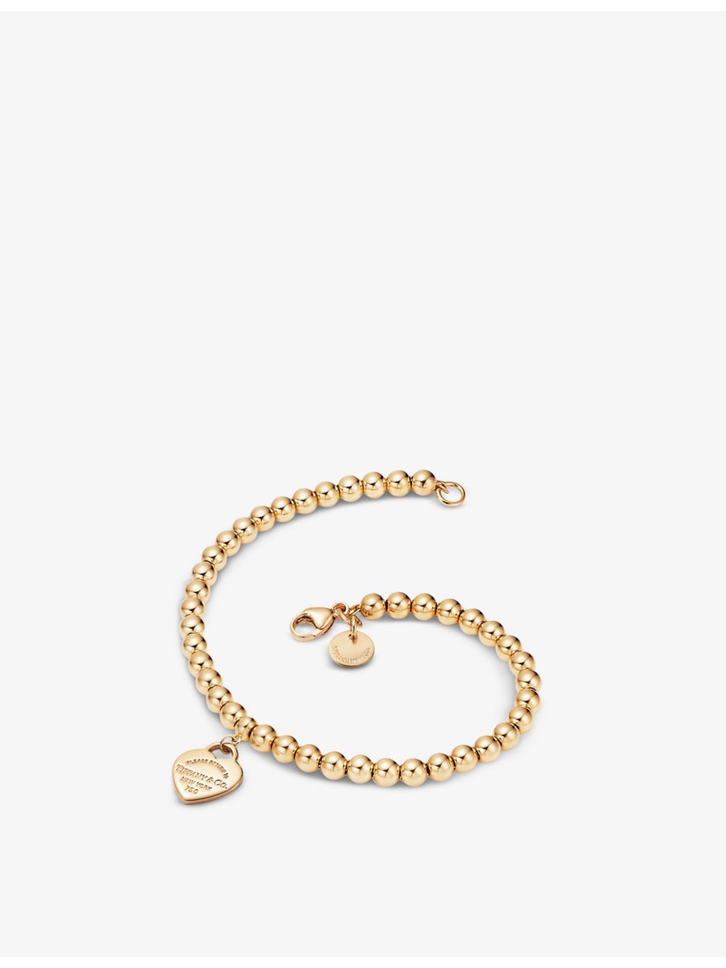Tiffany & Co. extra small yellow gold beaded bracelet - British product