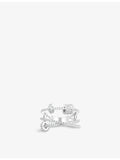 APM Monaco sterling silver and zirconia ring (British brand)