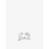 Piercing sterling silver and zirconia ring - 54mm
