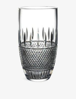 Waterford Mastercraft Irish Lace crystal vase 25cm, imported from the UK