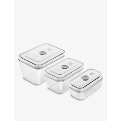 selfridges Zwilling J.A Henckels Glass Rectangular Food Storage Box Set of 3- Buy online at McGrocer