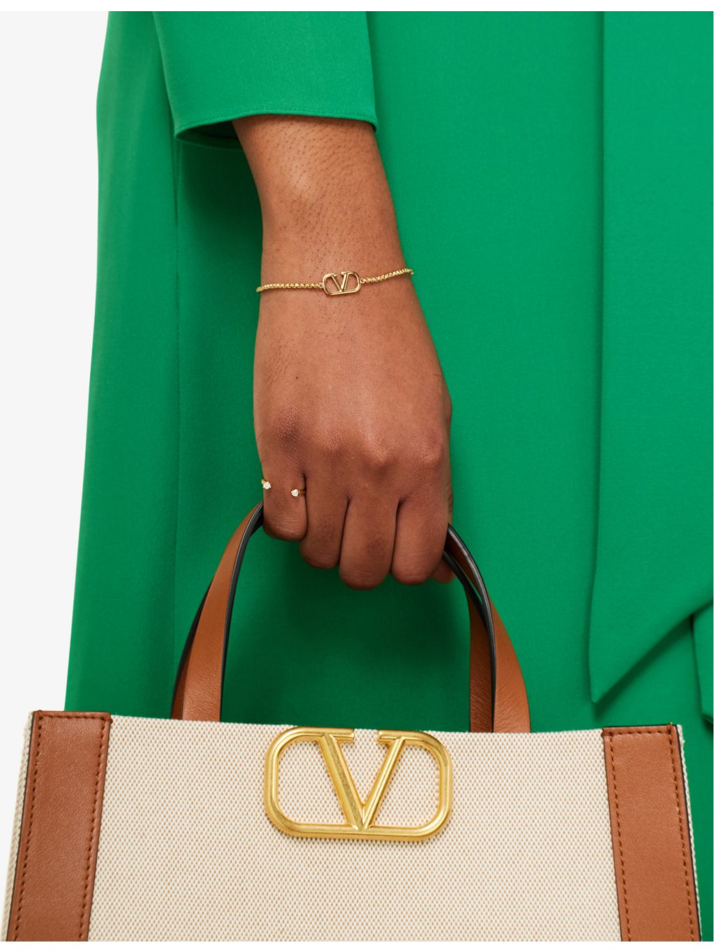 Valentino Garavani gold-plated chain bracelet, UK version