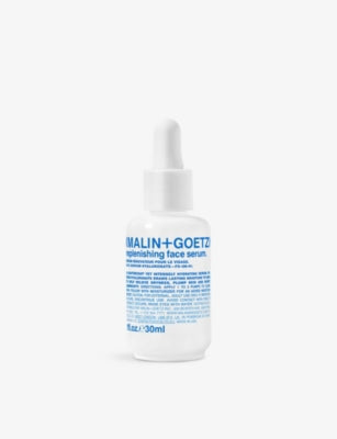 MALIN+GOETZ replenishing face serum 30ml bottle, UK version