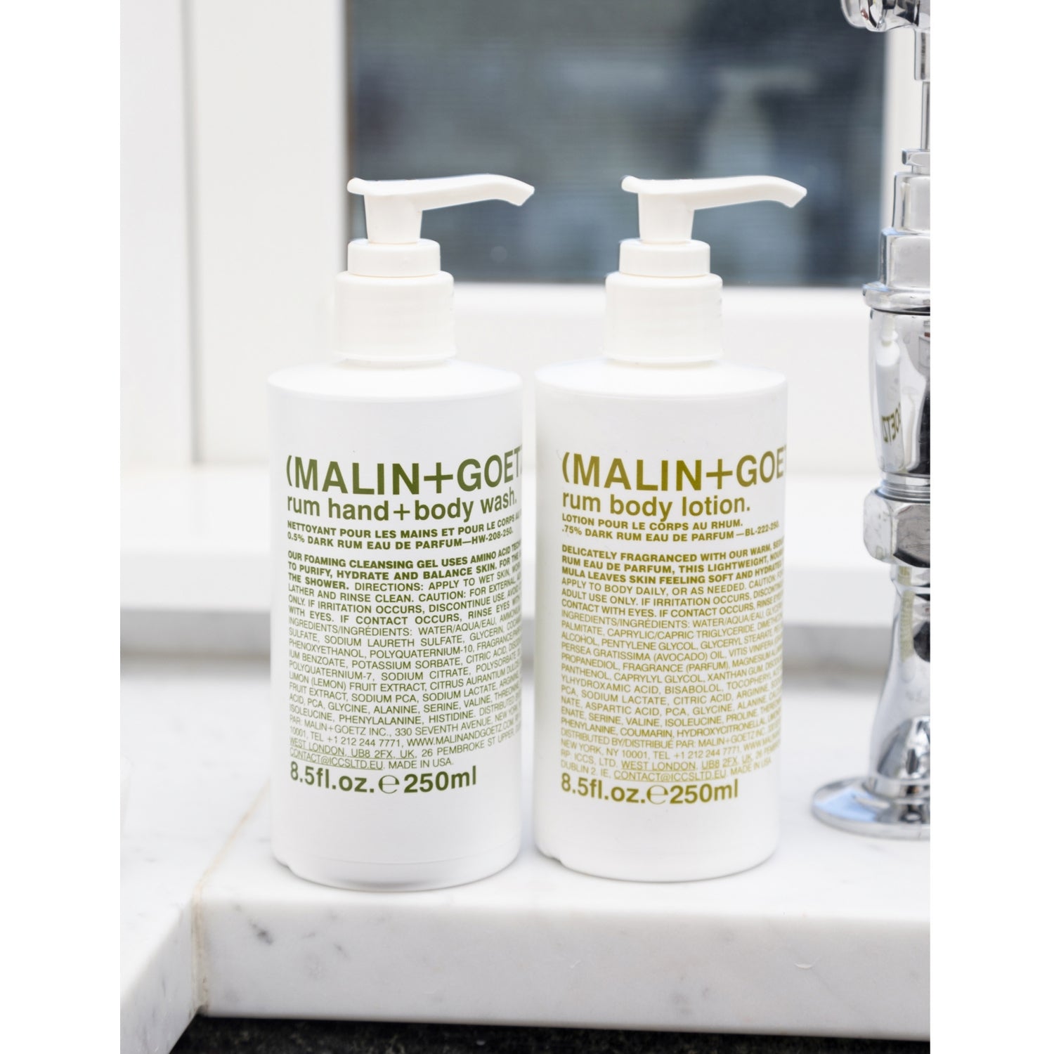 MALIN+GOETZ rum hand and body wash 250ml, UK version