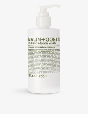 selfridges MALIN+GOETZ Rum Hand and Body Wash 250ml- Buy online at McGrocer
