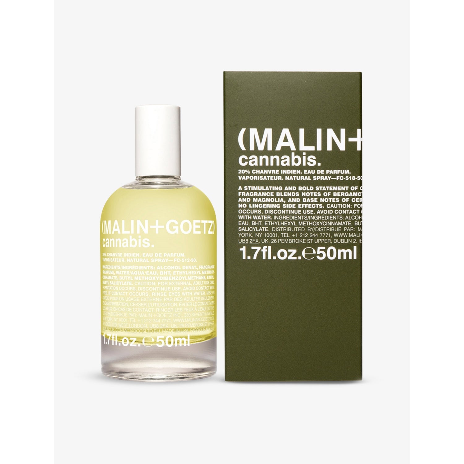 MALIN+GOETZ Cannabis eau de parfum 50ml, UK version