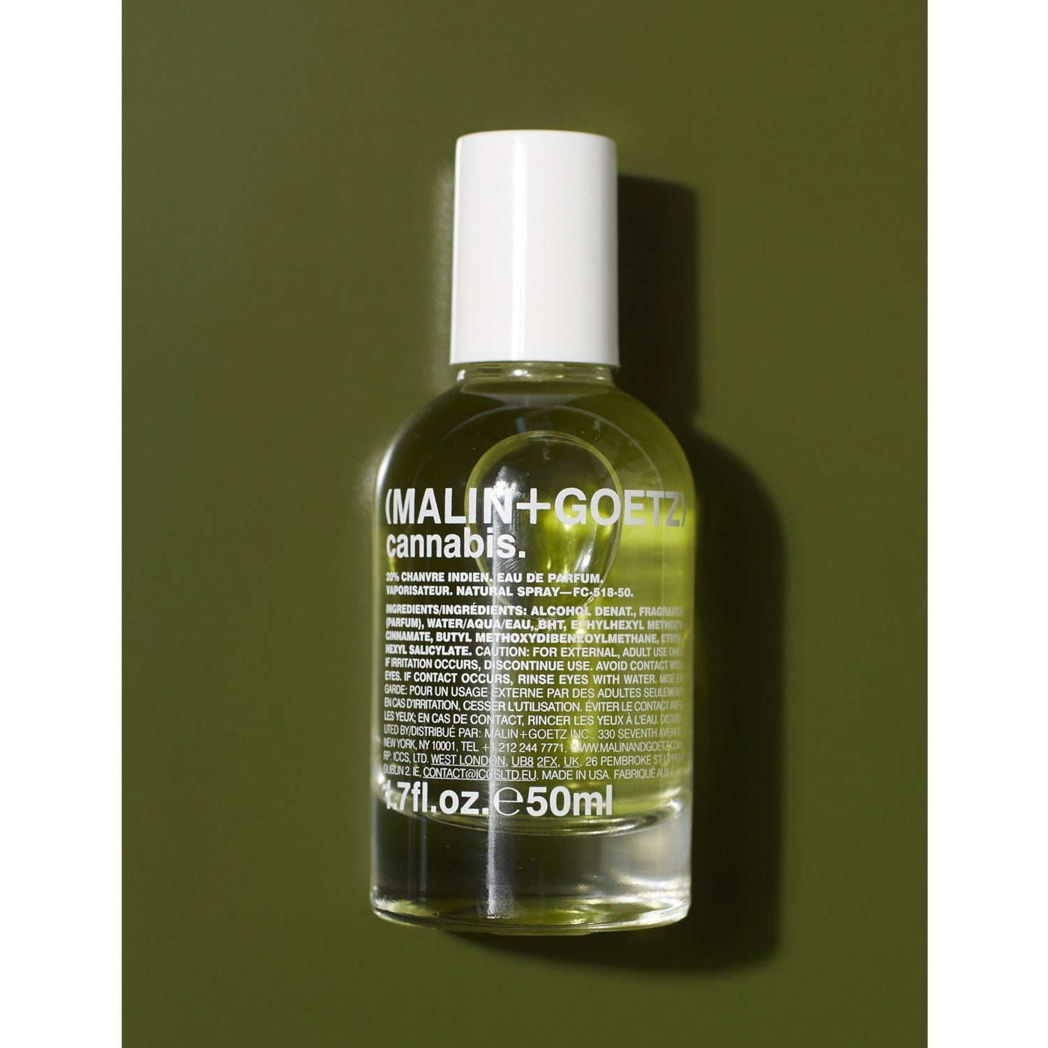 MALIN+GOETZ Cannabis eau de parfum 50ml, UK version