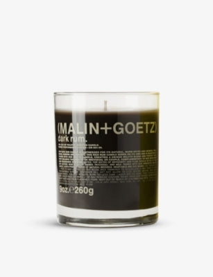 Malin + Goetz Dark Rum candle 260g, imported from the UK