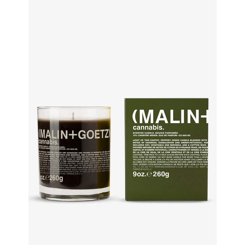 MALIN+GOETZ cannabis candle 260g, imported from the UK
