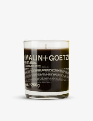 MALIN+GOETZ cannabis candle 260g, imported from the UK