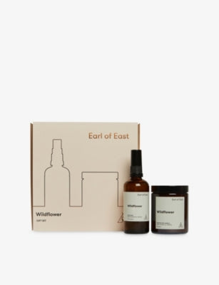 Earl of East Wildflower candle and mist set, imported from the UK