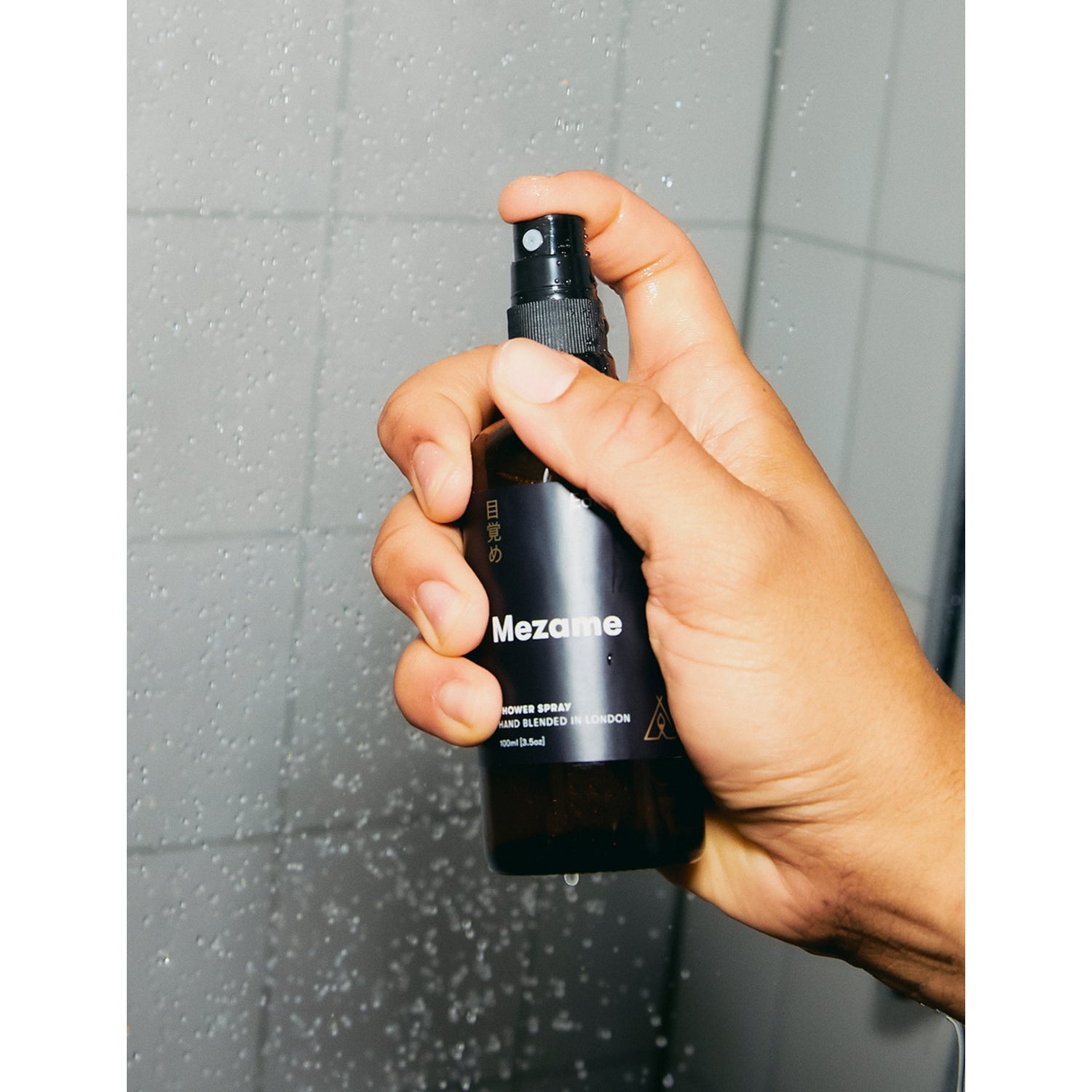 Earl of East Mezame gift set with candle, spray, and salts, imported from the UK