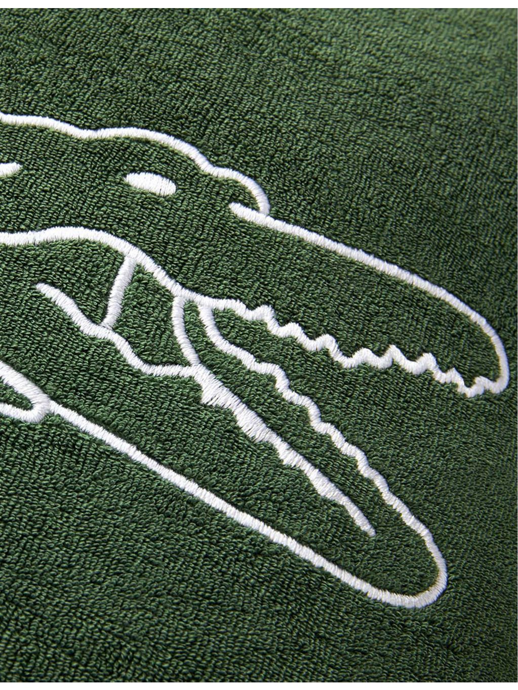 Lacoste logo-embellished jersey cushion cover 45cm, imported from the UK
