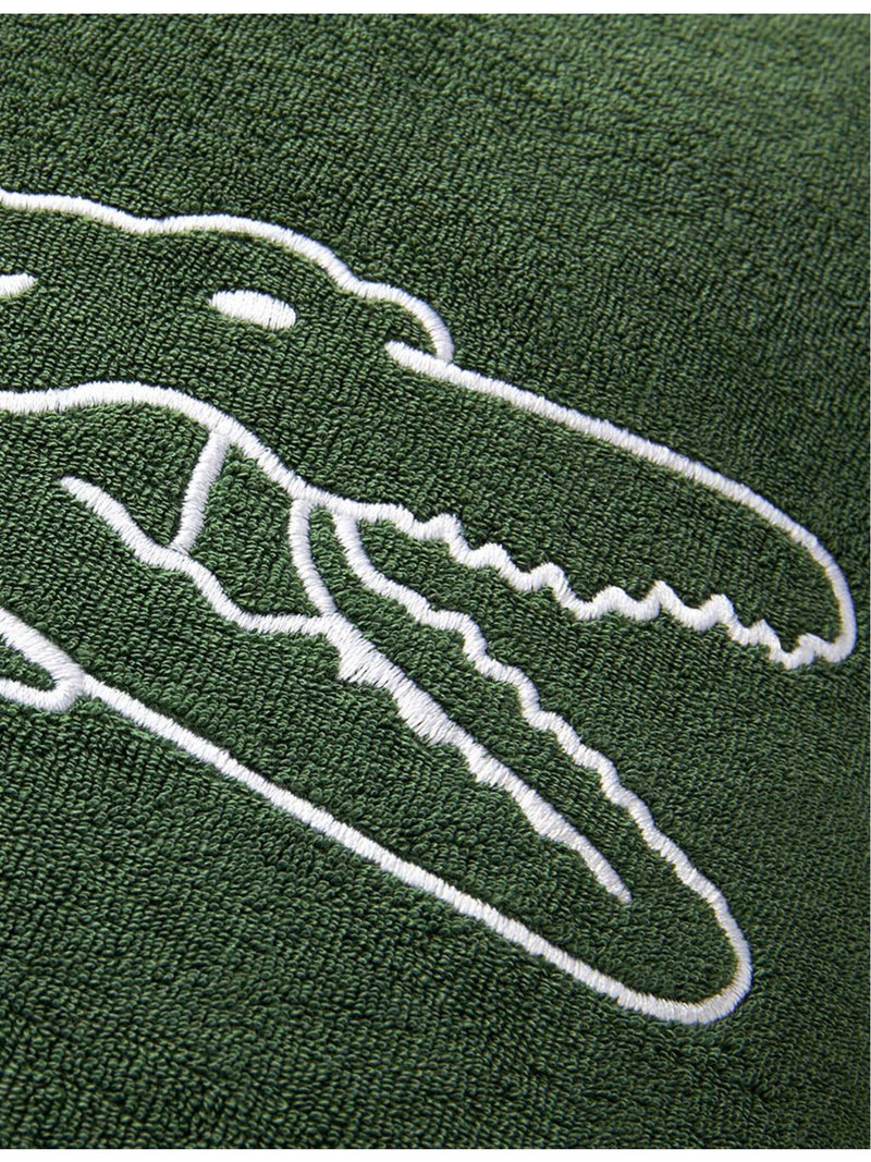 Lacoste logo-embellished jersey cushion cover 45cm, imported from the UK