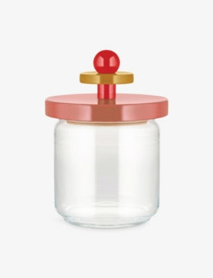 Alessi Twergy hermetic glass jar with beech lid - British product