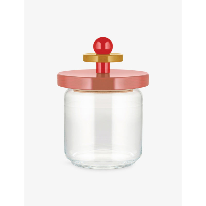 Alessi Twergy hermetic glass jar with beech lid - British product