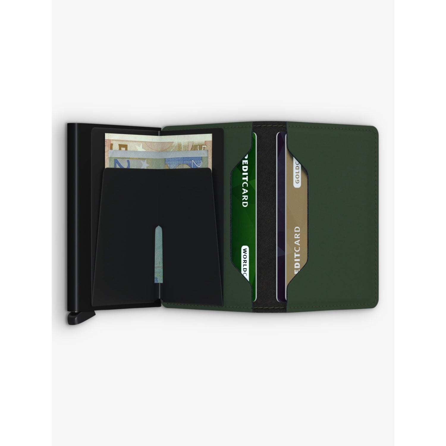 Secrid Slimwallet matte leather and aluminium cardholder, imported from the UK