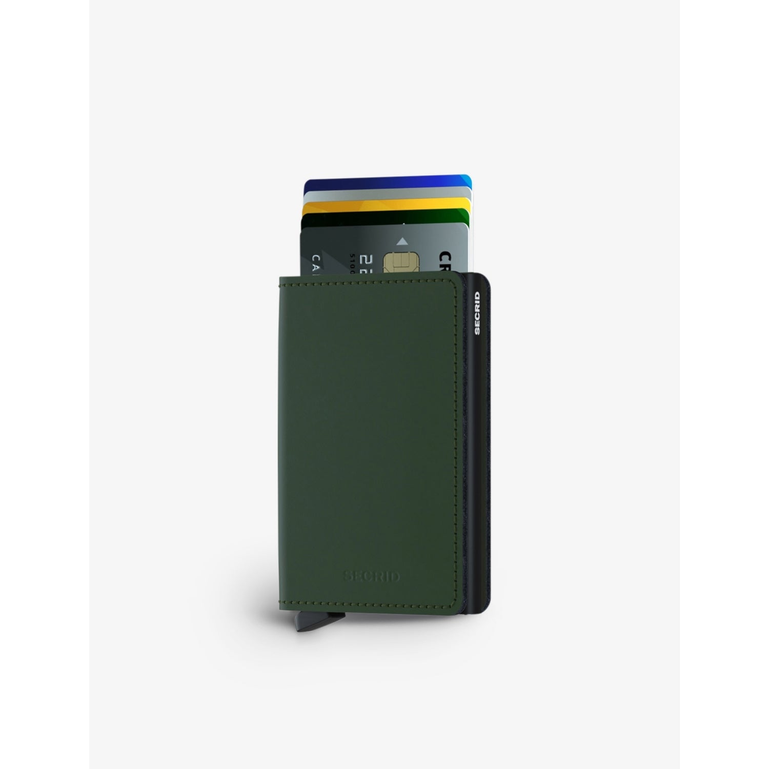 Secrid Slimwallet matte leather and aluminium cardholder, imported from the UK
