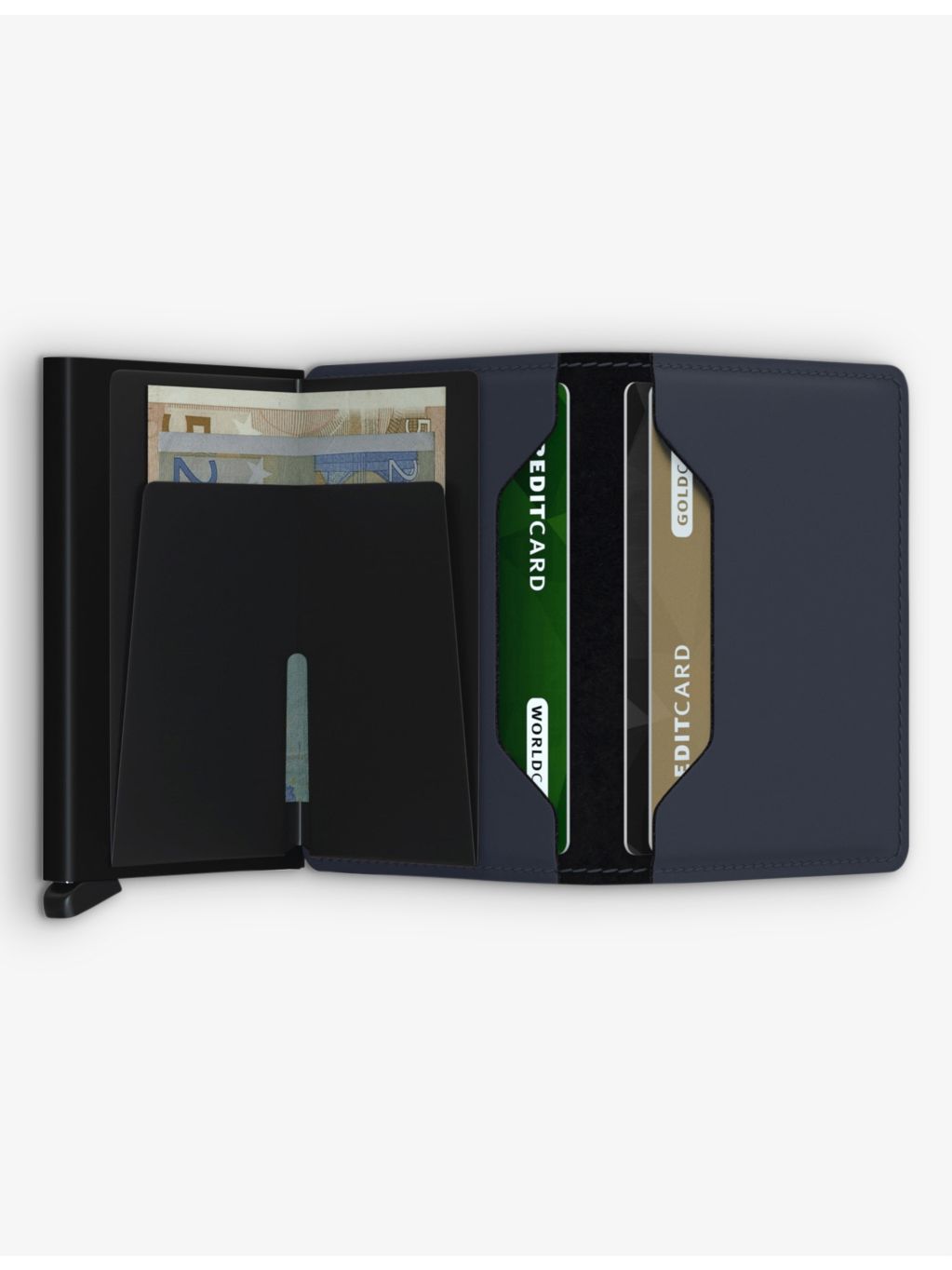 Secrid matte leather and aluminium cardholder, imported from the UK
