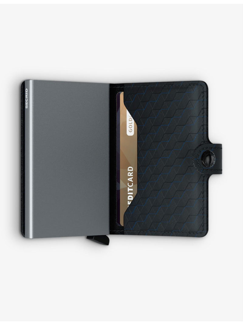 Secrid Miniwallet Optical cardholder in leather and aluminium, UK version