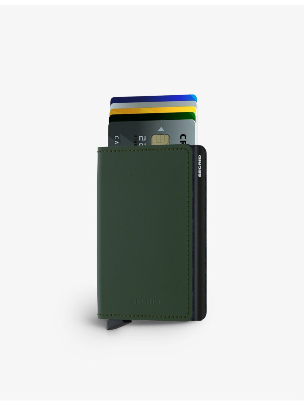 Secrid Orginal Miniwallet logo-embossed leather wallet, UK version