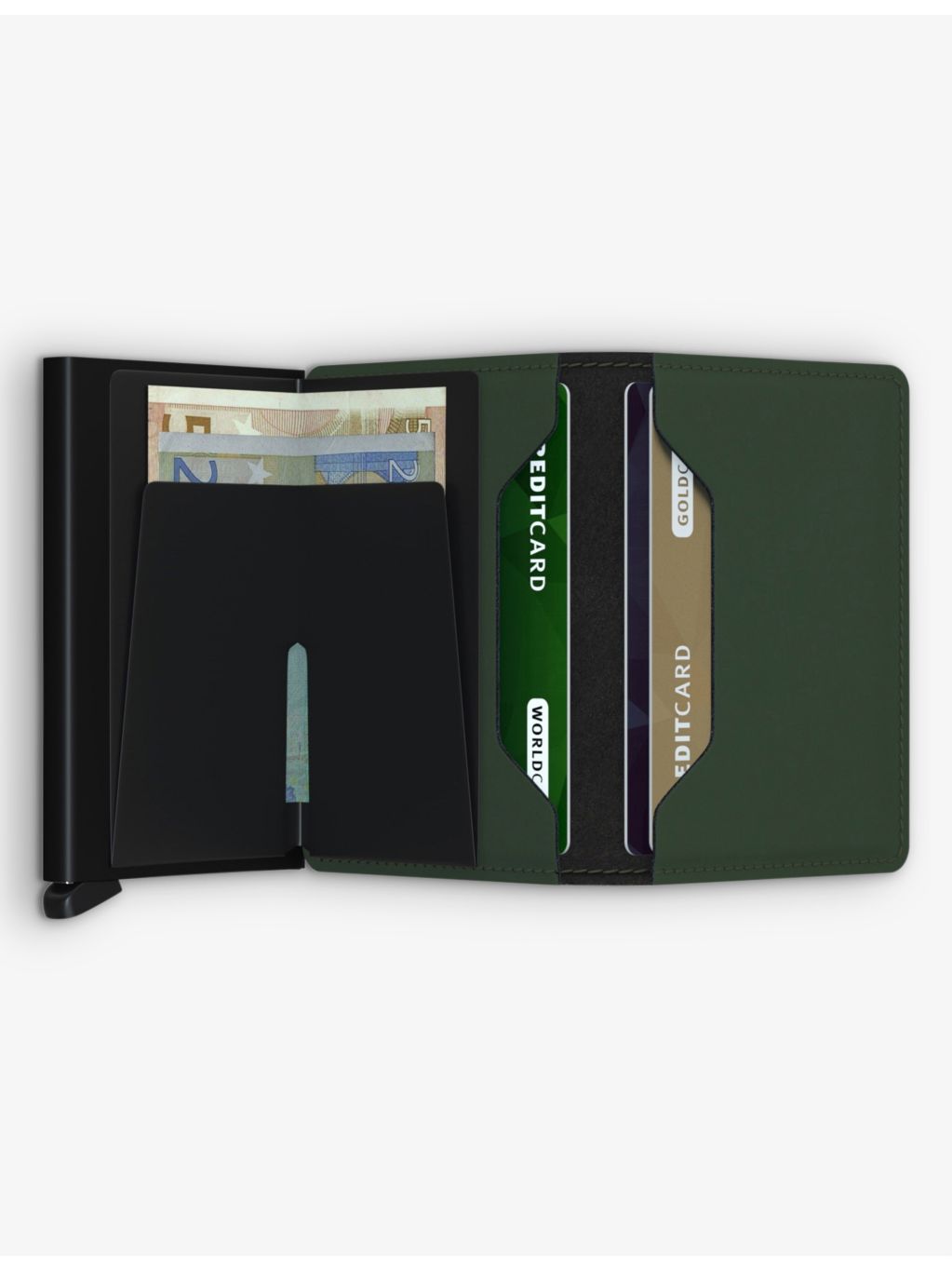 Secrid Orginal Miniwallet logo-embossed leather wallet, UK version