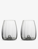 Waterford crystal stemless wine glasses set of two 500ml (British brand)