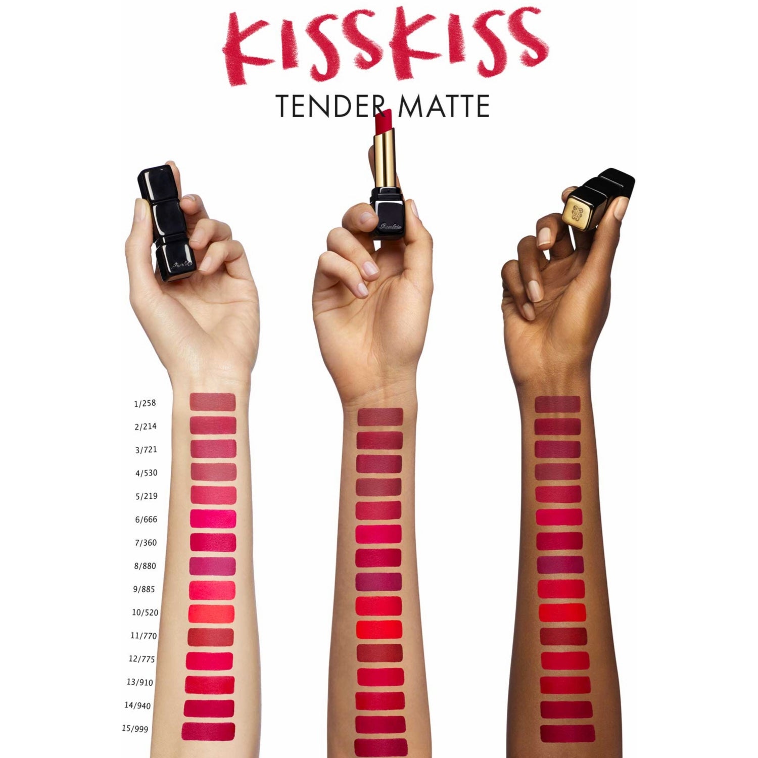 Guerlain KissKiss Tender Matte lipstick 2.8g - British product