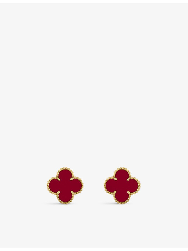 Van Cleef & Arpels Alhambra stud earrings 1.5cm, imported from the UK