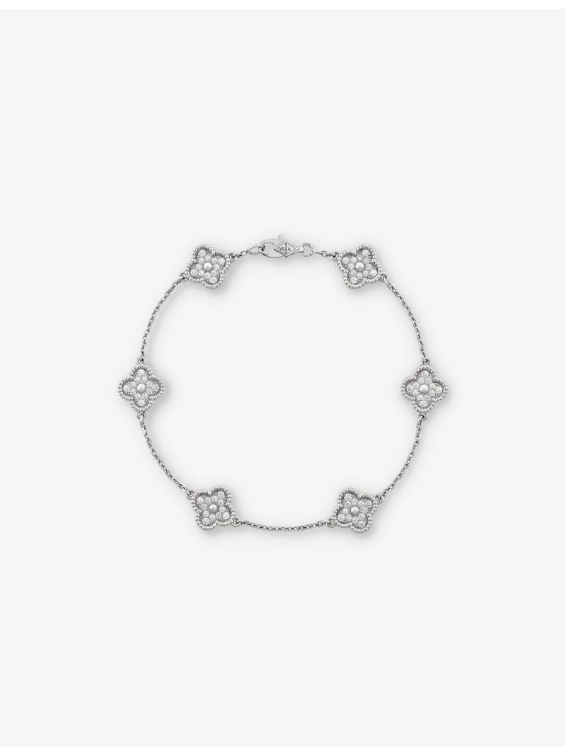 Van Cleef Arpels Sweet Alhambra diamond bracelet 0.48ct, imported from the UK