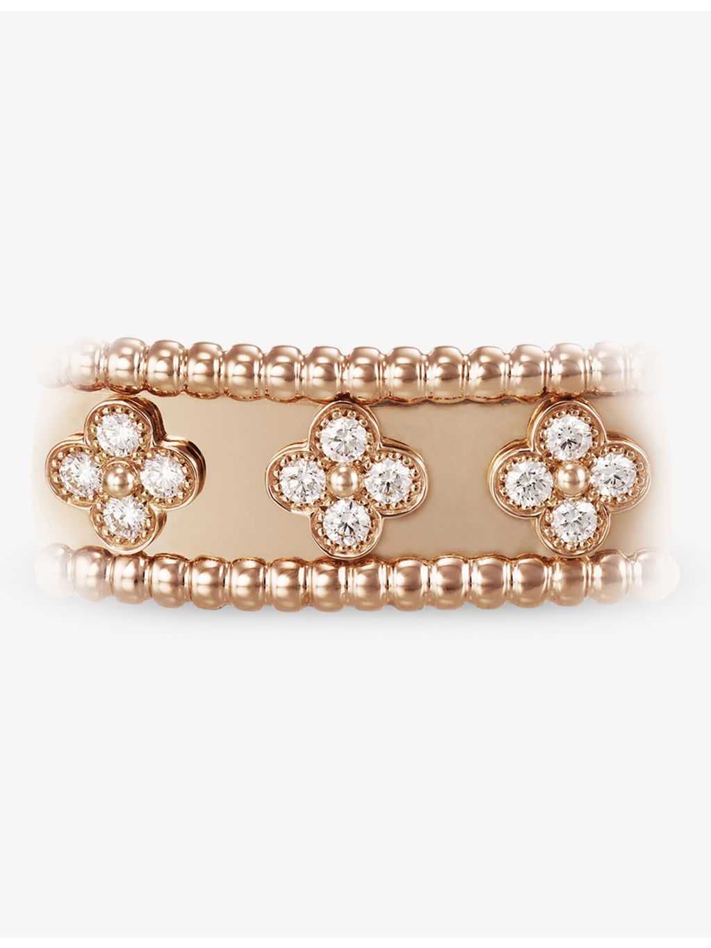 Van Cleef & Arpels Perlée Clover diamond bracelet, imported from the UK