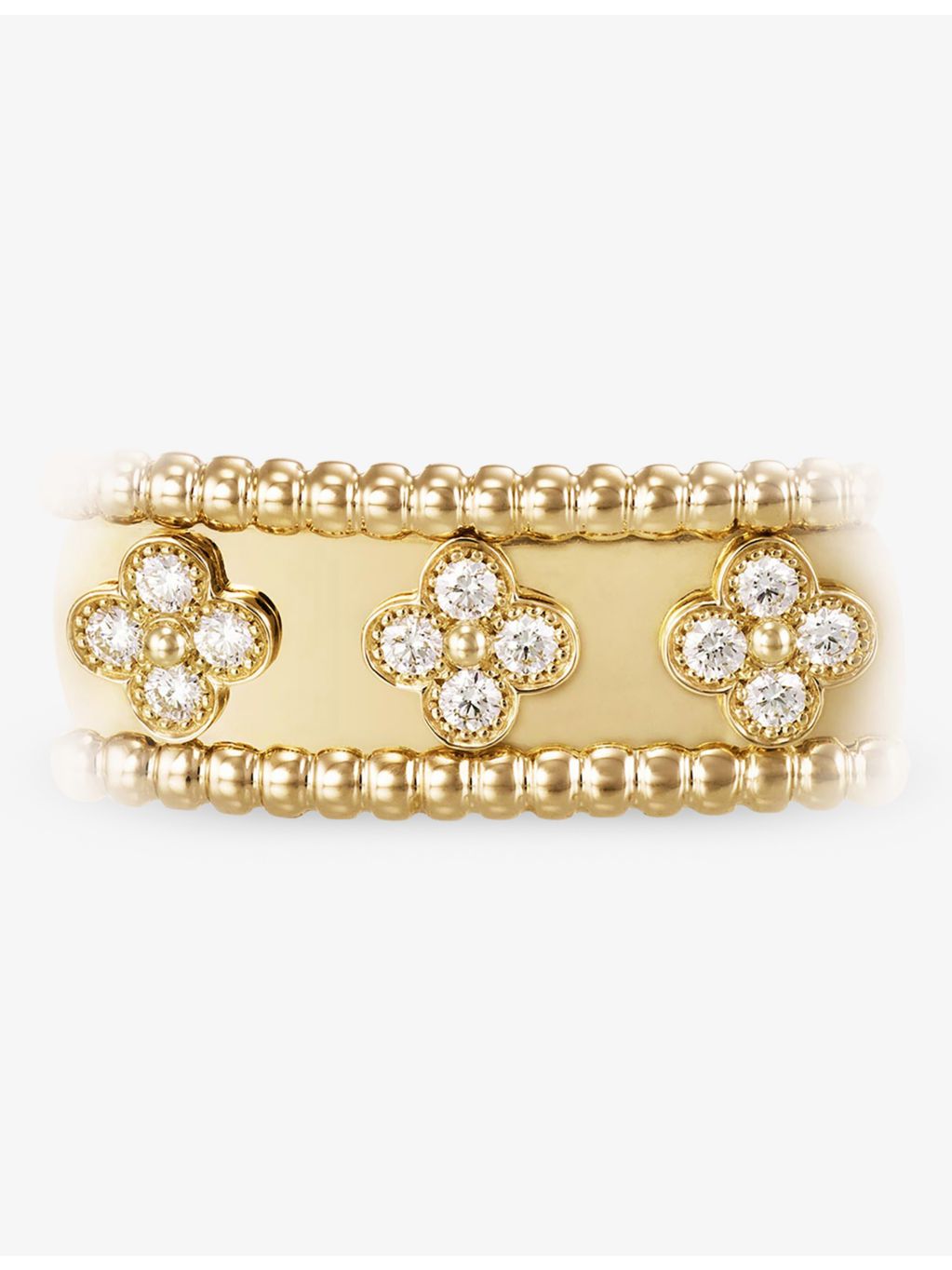 Van Cleef & Arpels medium yellow-gold diamond bracelet, imported from the UK