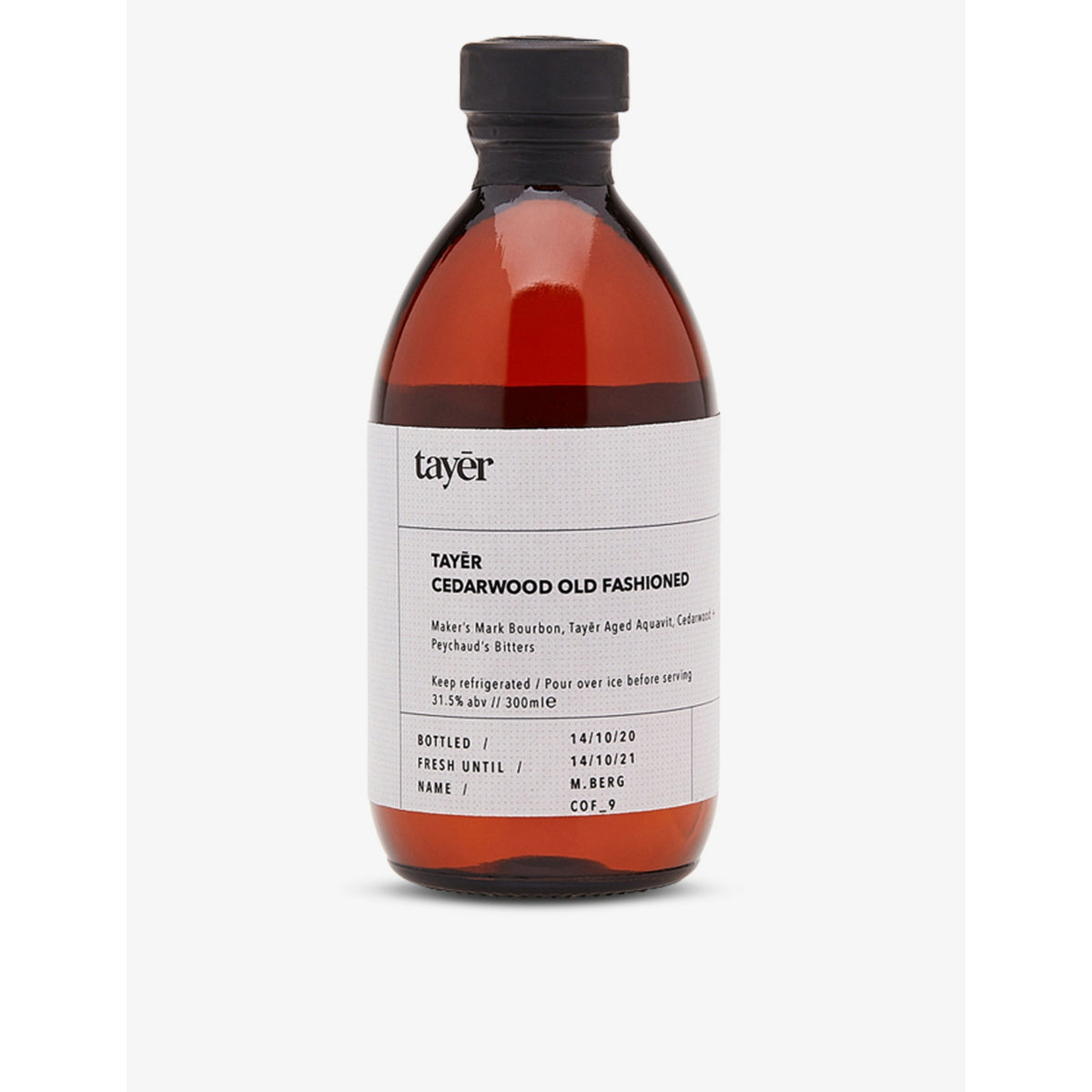 Tayr cedarwood old fashioned cocktail 300ml (British brand)