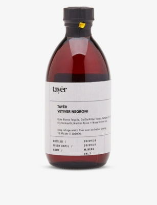 Tayr Vetiver Negroni pre-made cocktail 300ml, UK version