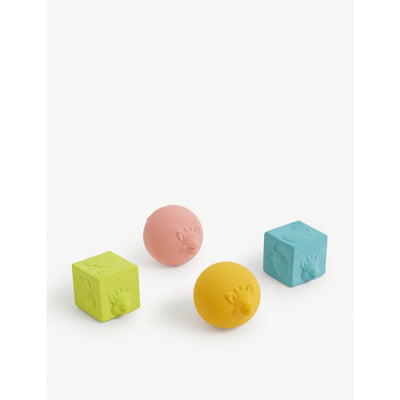 selfridges Sophie La Giraffe So Pure Cubes and Balls Natural Rubber Toy- Buy online at McGrocer
