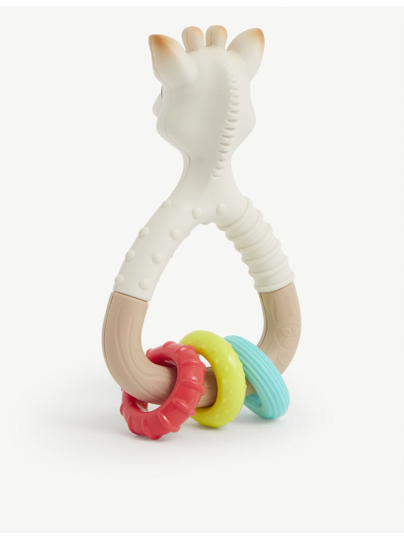 So Pure Natur'rings rubber rattle, Sophie Giraffe design (British brand)