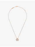 Van Cleef & Arpels Frivole rose gold diamond pendant necklace (British brand)