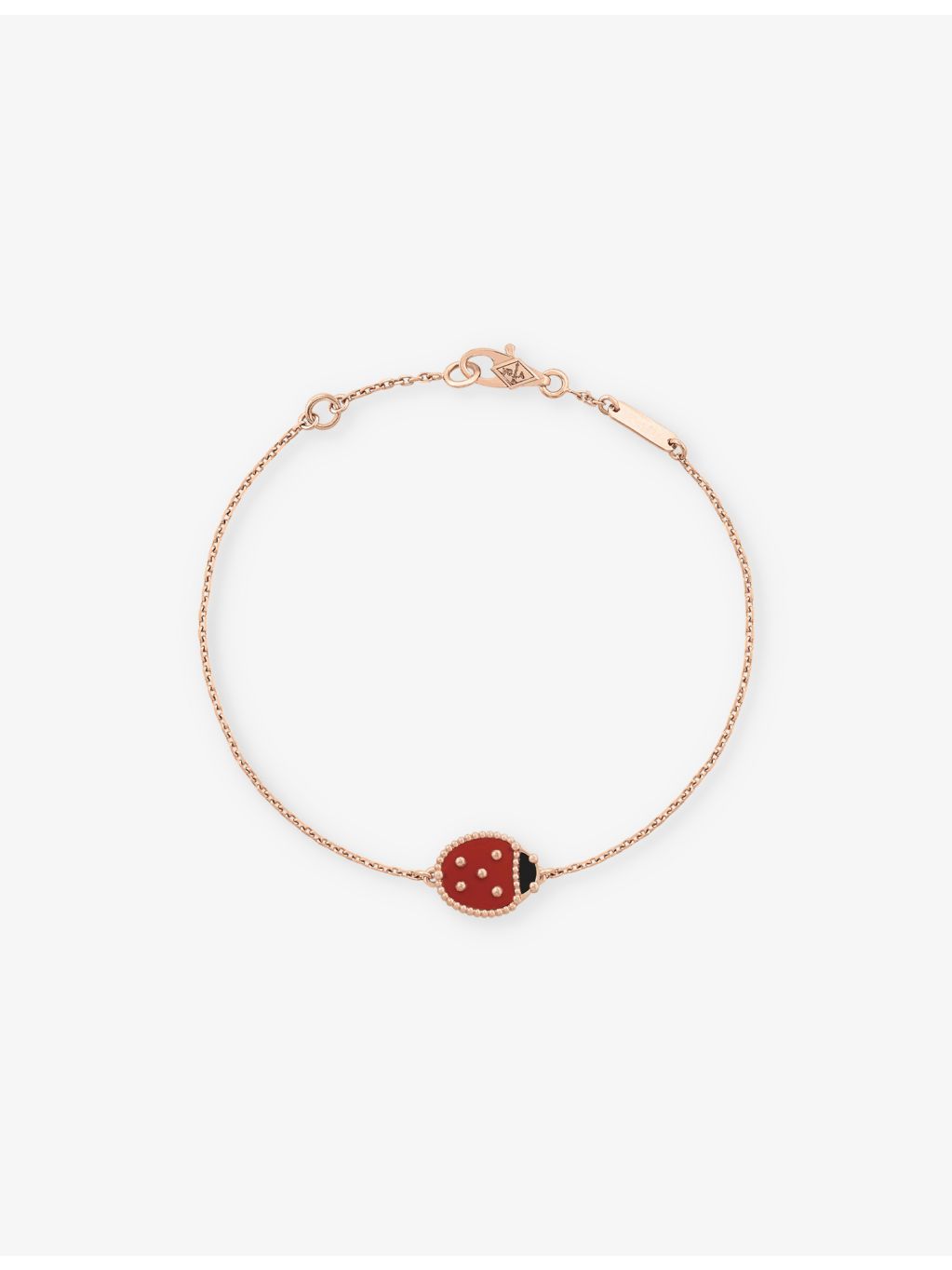 Van Cleef & Arpels Lucky Spring carnelian onyx bracelet 17cm (British brand)