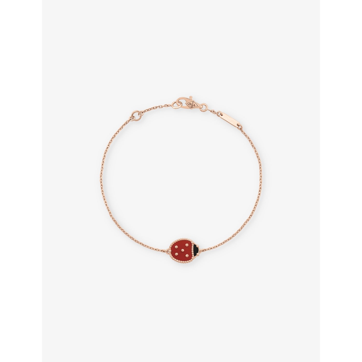Van Cleef & Arpels Lucky Spring carnelian onyx bracelet 17cm (British brand)