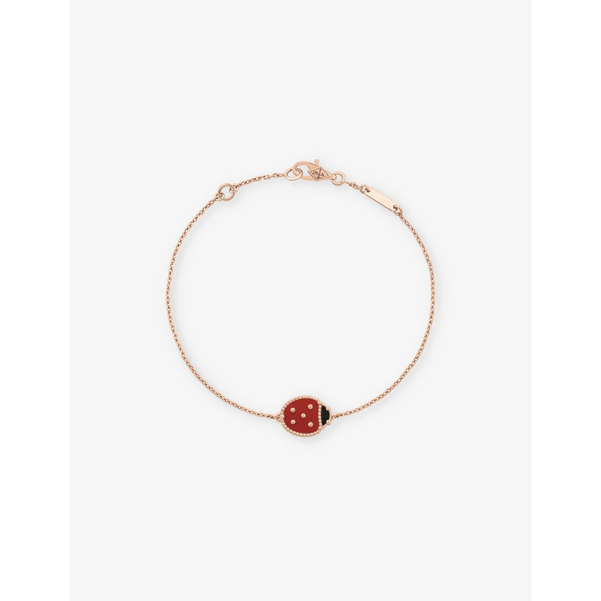 Van Cleef & Arpels Lucky Spring carnelian onyx bracelet 17cm (British brand)