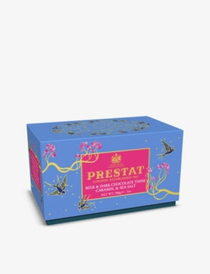 Prestat caramel sea salt chocolate thins 200g, imported from the UK
