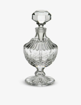 Waterford Lismore crystal perfume bottle 15cm wide, UK version
