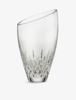 Waterford crystal vase Lismore Essence angled 26cm (British brand)