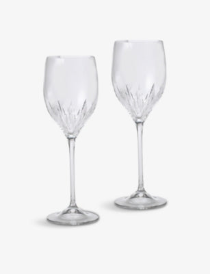 Wedgwood Duchesse crystal wine glasses by Vera Wang set of two (British brand)